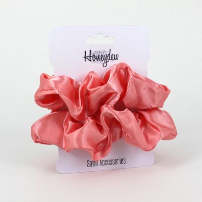 2pk Honeydew Satin Scrunchies