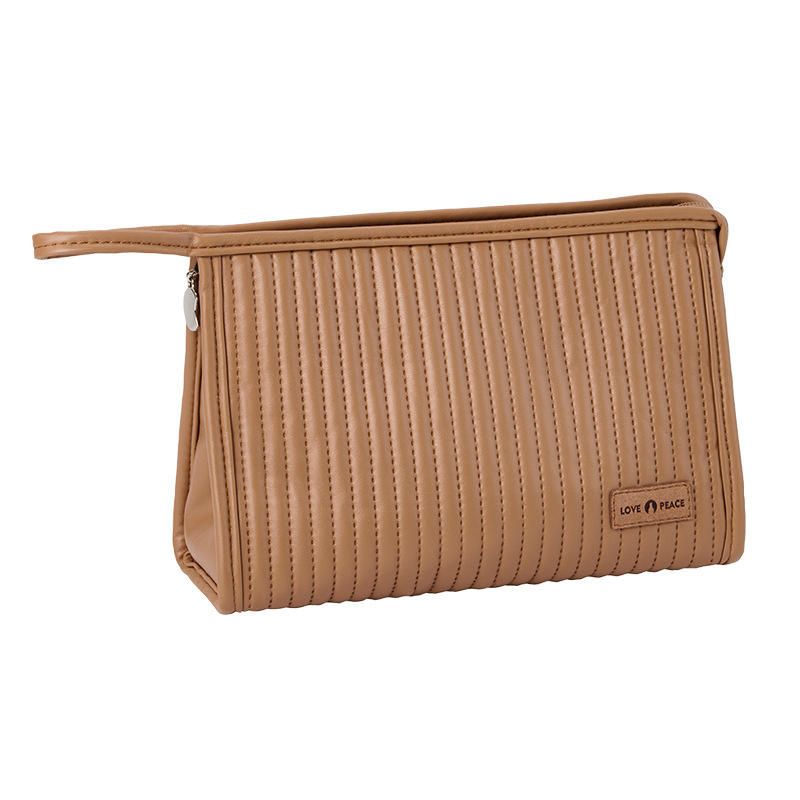Luxury Travel Pouch - Large, Colour: Coffee