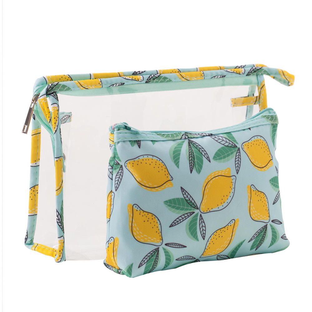 Toiletry Bags - 2pc, Colour: Lemon