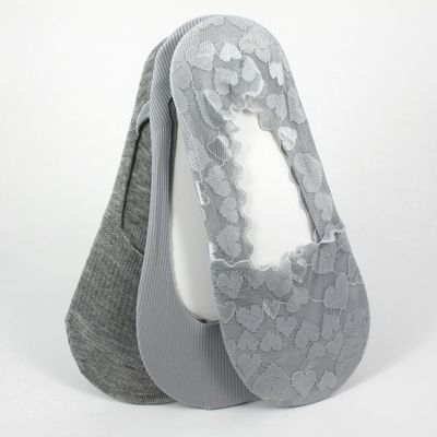 Honeydew Sockette Mix - 3pk Soft Silver