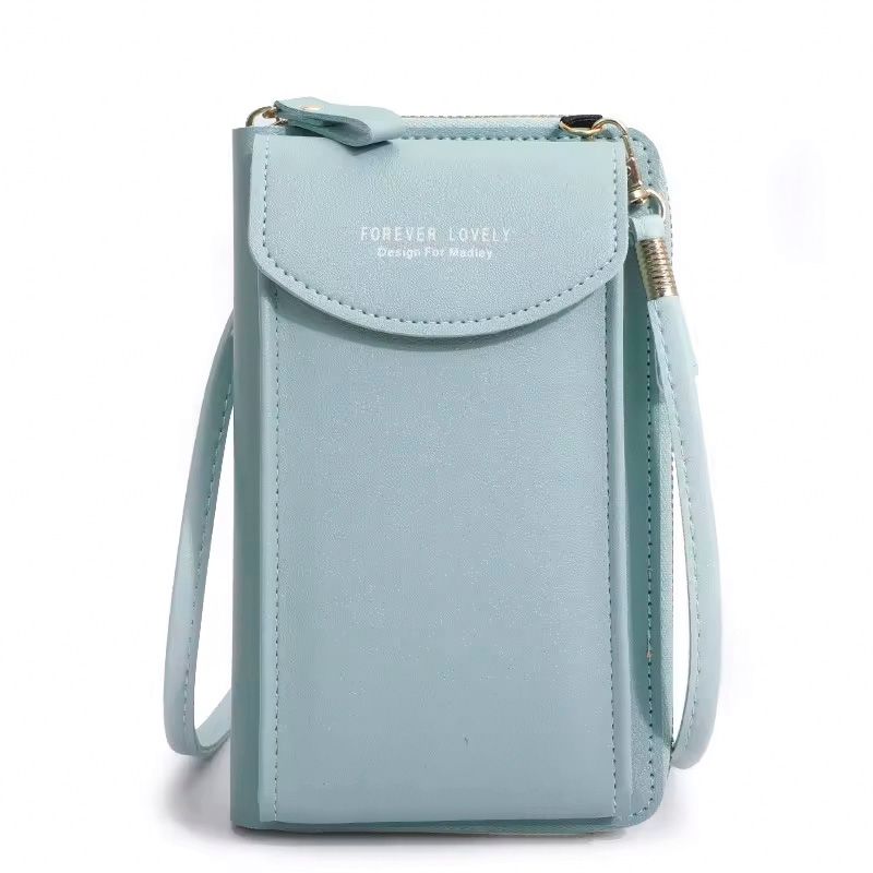 Crossbody Travel Wallet, Colour: Blue