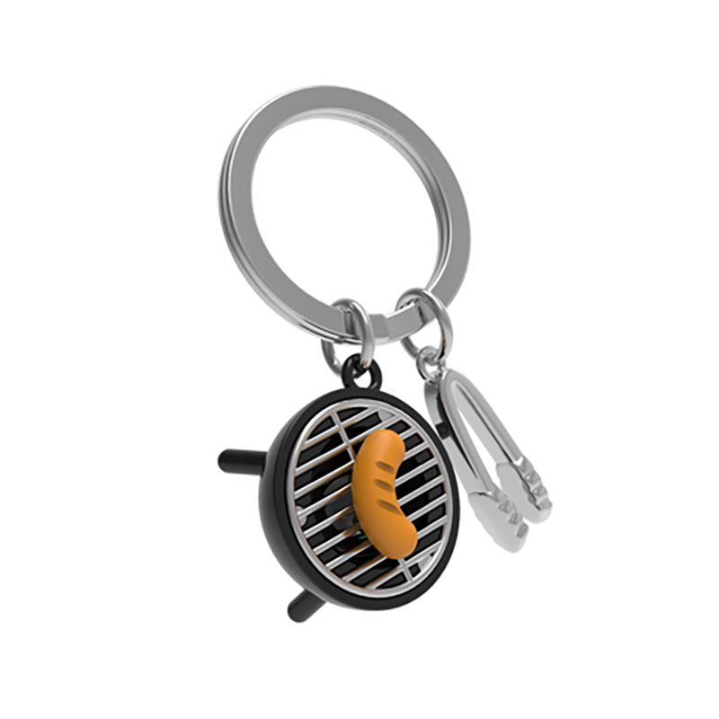 BBQ &amp; Tongs Keychain