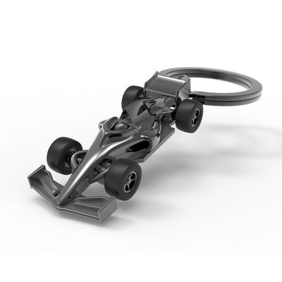 Formula One Racer (Black Gloss) Keychain