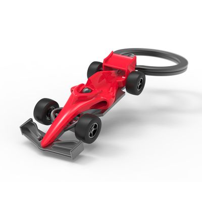 Formula One Racer (Red) Keychain