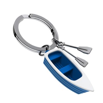 Row Boat Keychain (Blue)