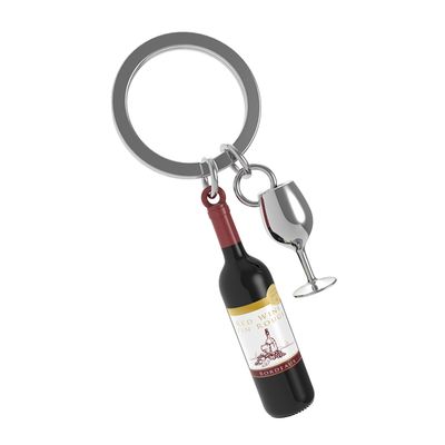 Wine Bottle Keychain