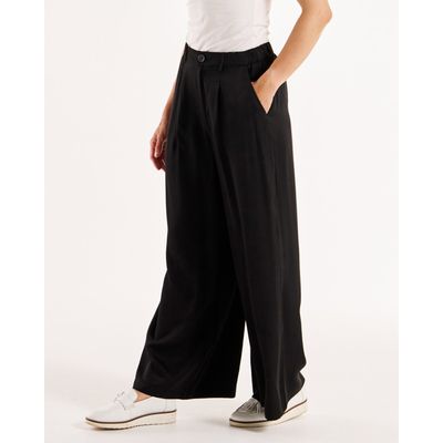 Venus Satin Pant - Black