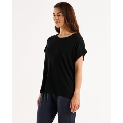 Fallon Bamboo Top - Black