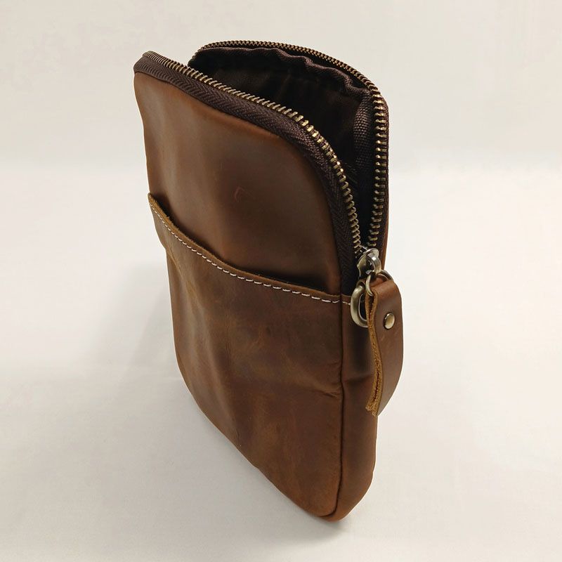 Spindle - Crazyhorse Leather Pouch - Brown