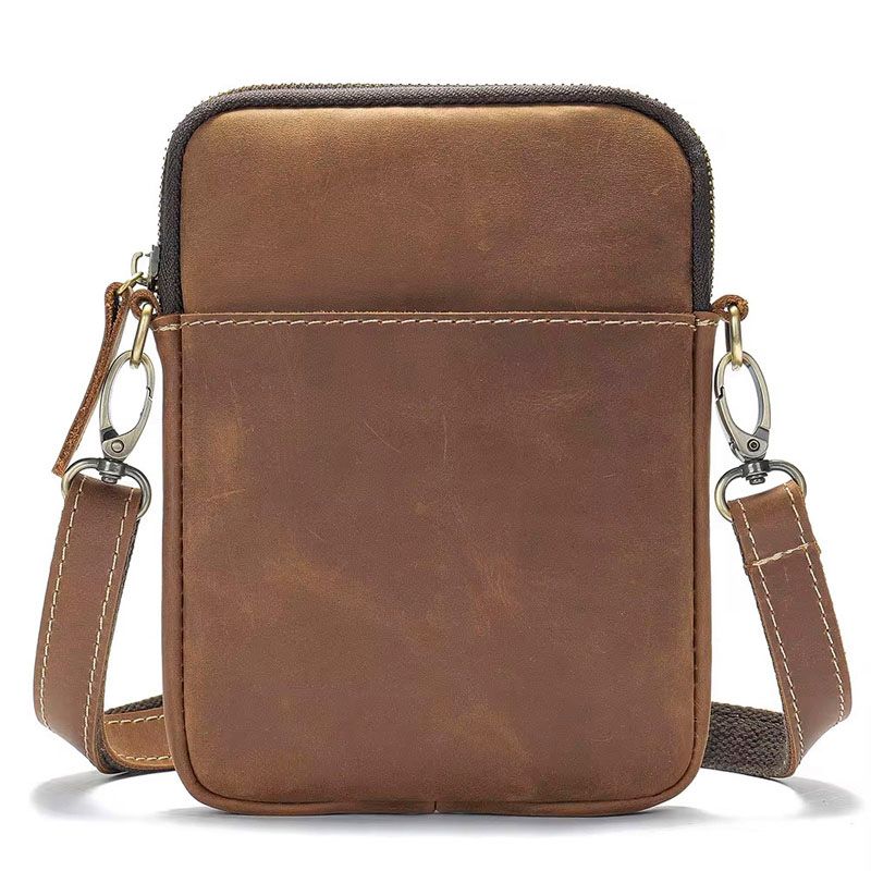 Spindle - Crazyhorse Leather Pouch - Brown