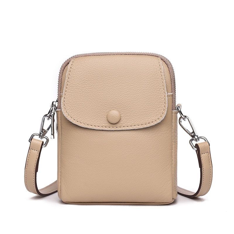 Primrose - Leather Crossbody - Taupe