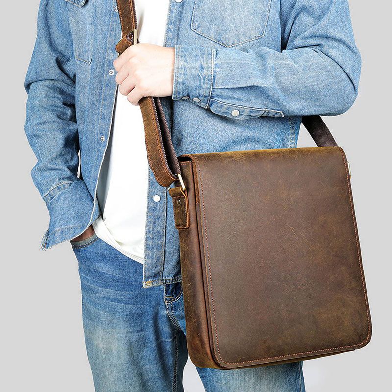 Alder - Crazyhorse Leather Satchel