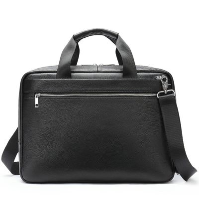 Ash - Leather Briefcase - Black