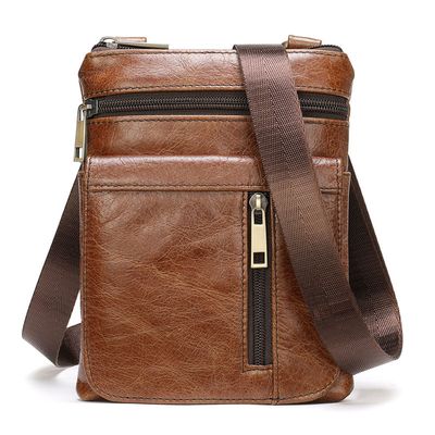 Aspen - Leather Crossbody - Coffee