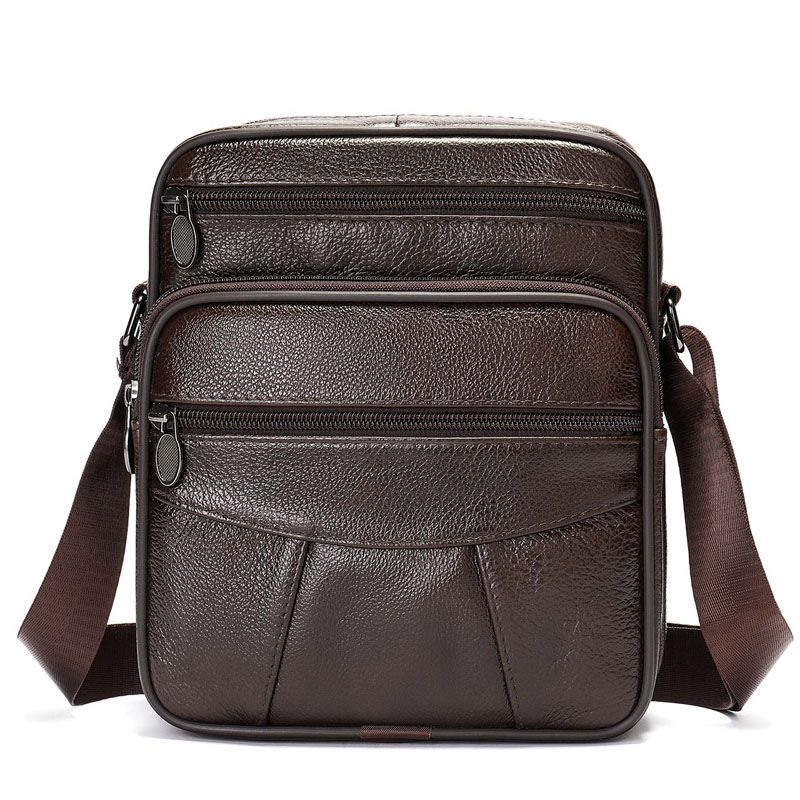 Pine - Leather Crossbody - Coffee