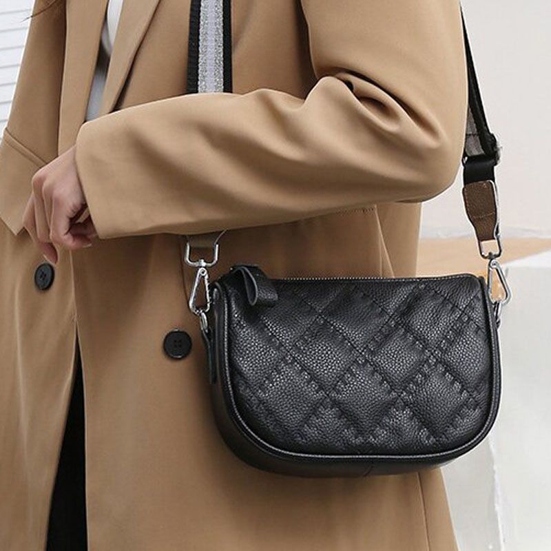 Marigold - Leather Crossbody - Black
