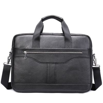 Larch - Leather Briefcase - Black