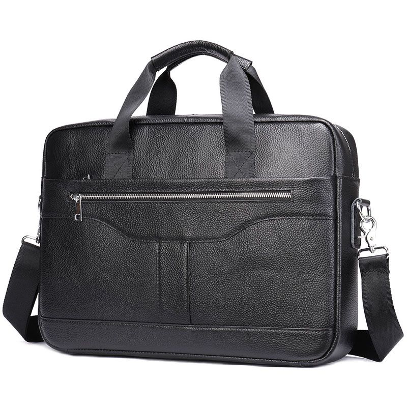 Larch - Leather Briefcase - Black