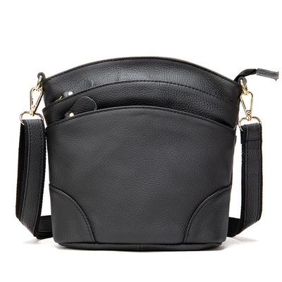 Lily - Leather Handbag - Black