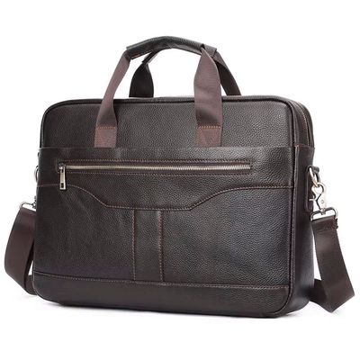 Larch - Leather Briefcase - Coffee