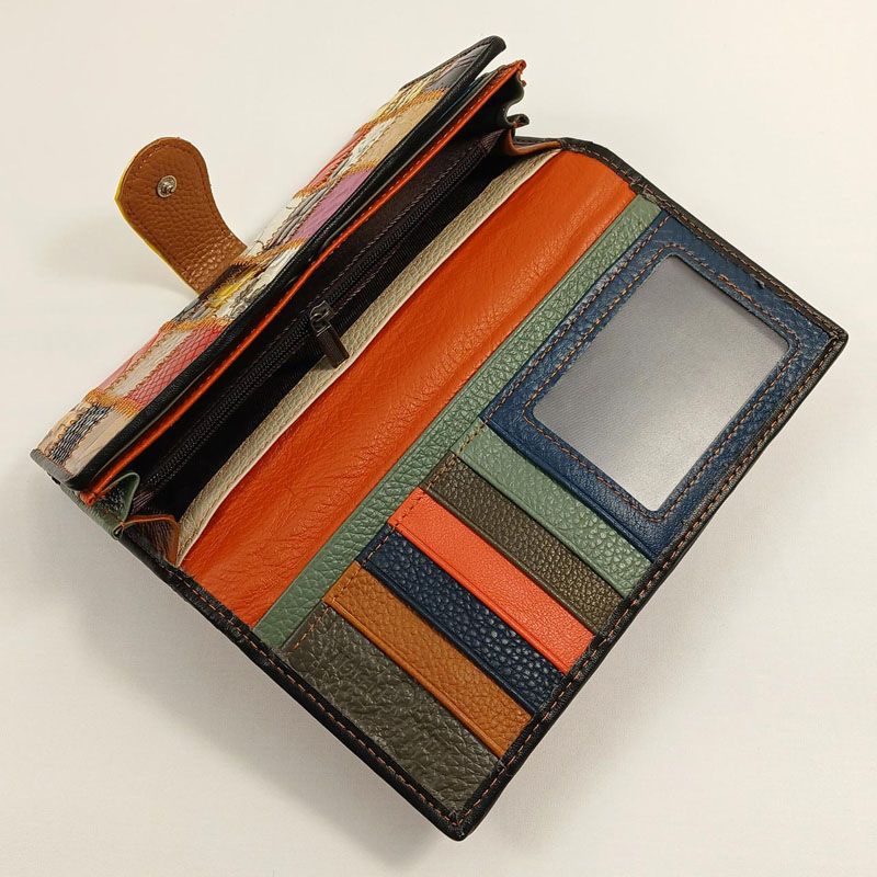 Gerbera - Leather Wallet Large - Diamond
