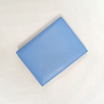 Daisy - Leather Wallet Mini - Blue