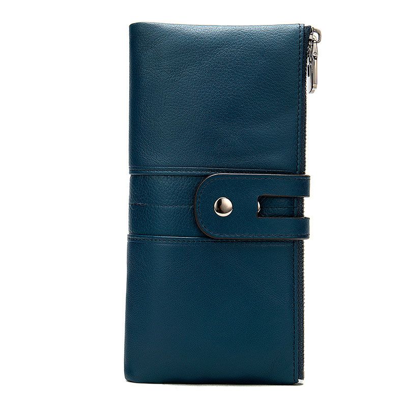 Dahlia - Leather Wallet - Blue