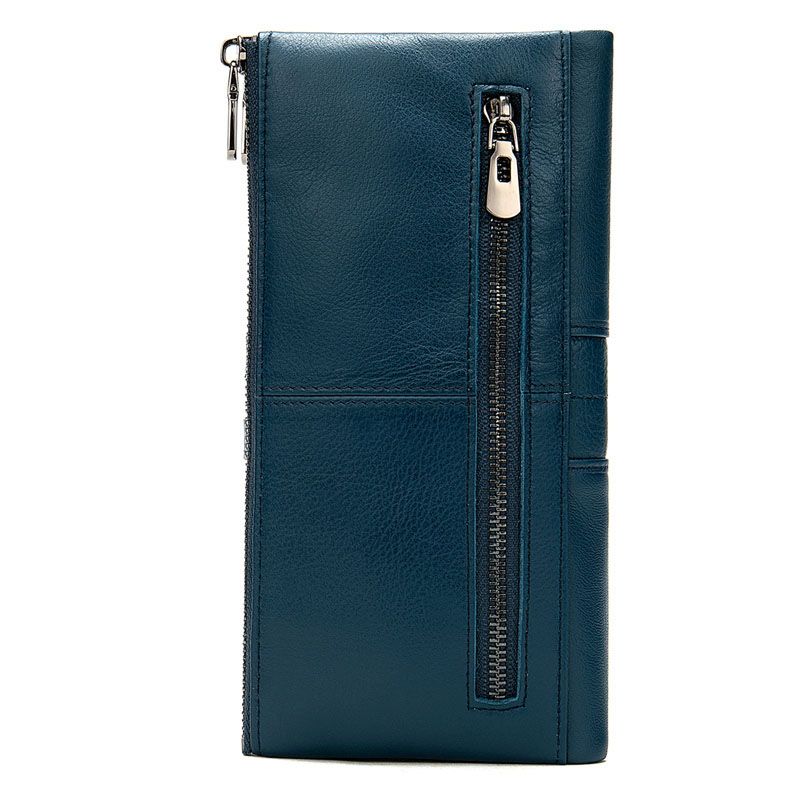 Dahlia - Leather Wallet - Blue