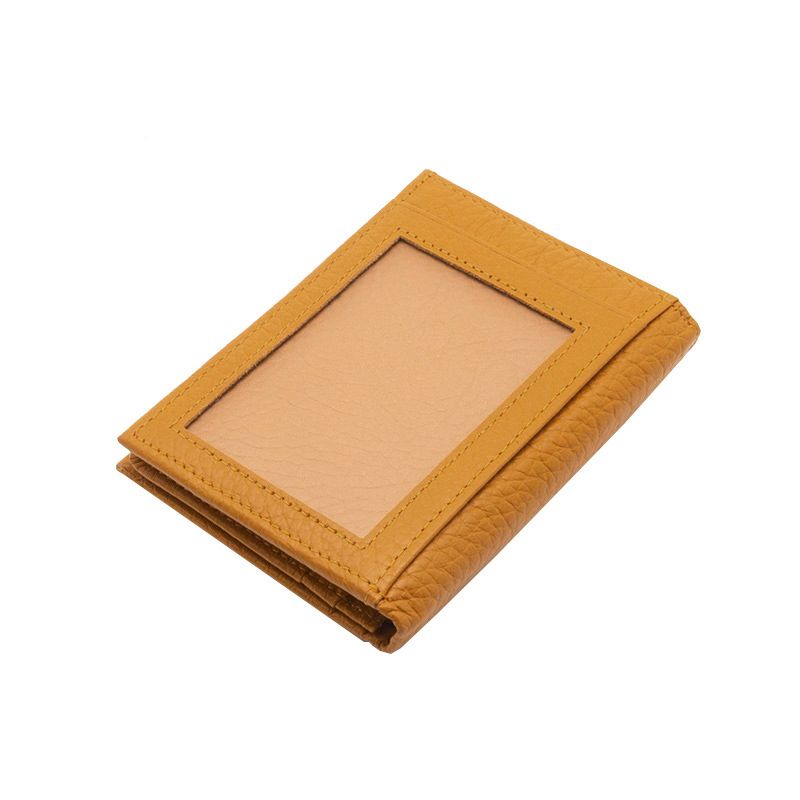 Daisy - Leather Wallet Mini - Mustard