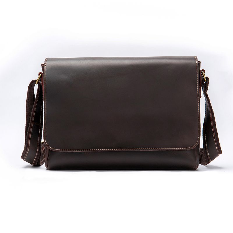 Clematis - Crazyhorse Leather Satchel - Coffee