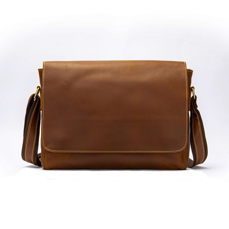 Clematis - Crazyhorse Leather Satchel - Brown