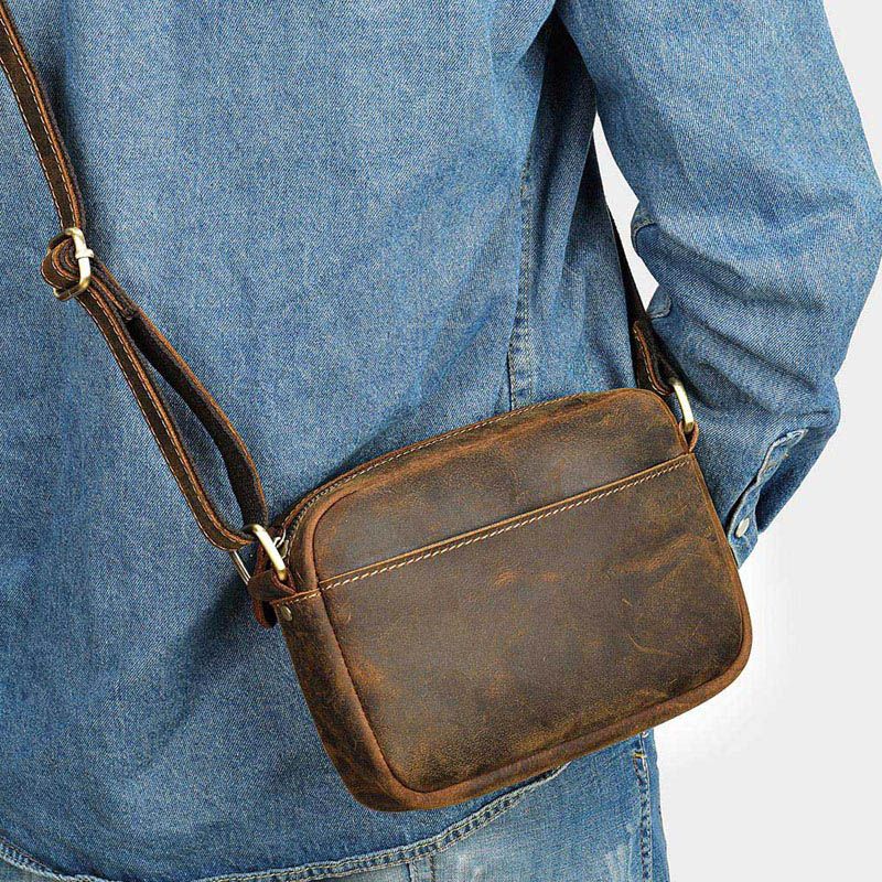 Cedar - Crazyhorse Leather Crossbody