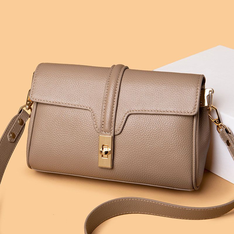 Carnation - Leather Crossbody - Taupe