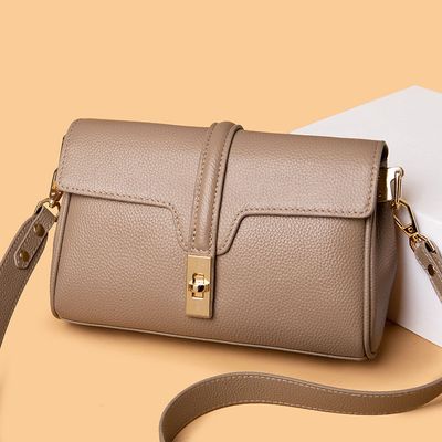 Carnation - Leather Crossbody - Taupe
