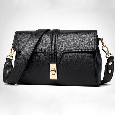 Carnation - Leather Crossbody - Black