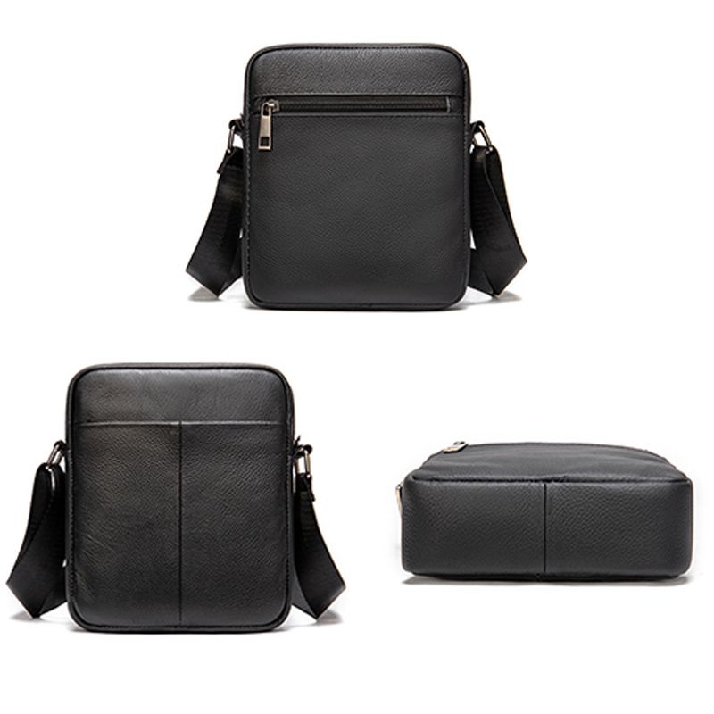 Birch - Leather Crossbody - Black