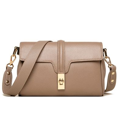Carnation - Leather Crossbody - Taupe