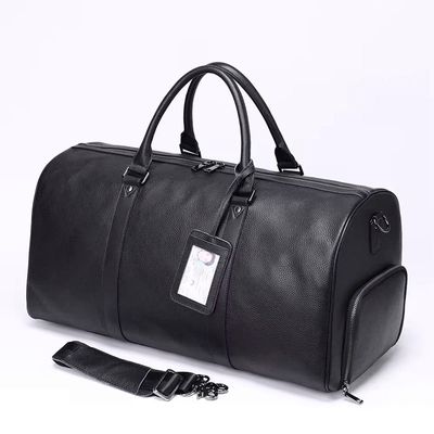 Buxus - Leather Duffle - Black