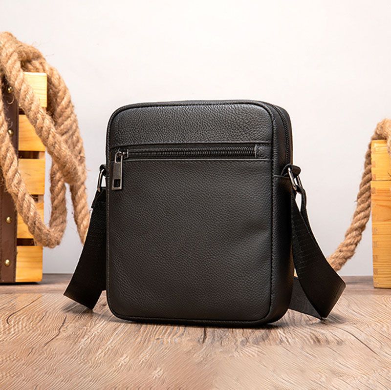 Birch - Leather Crossbody - Black