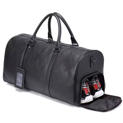 Buxus - Leather Duffle - Black