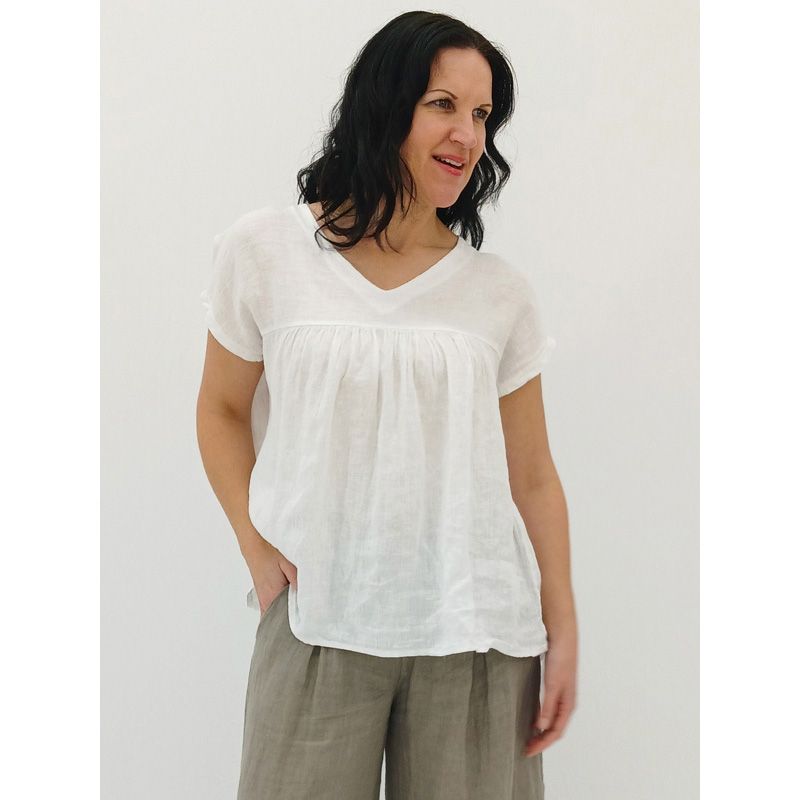 Lolita Gathered Blouse, Colour: White