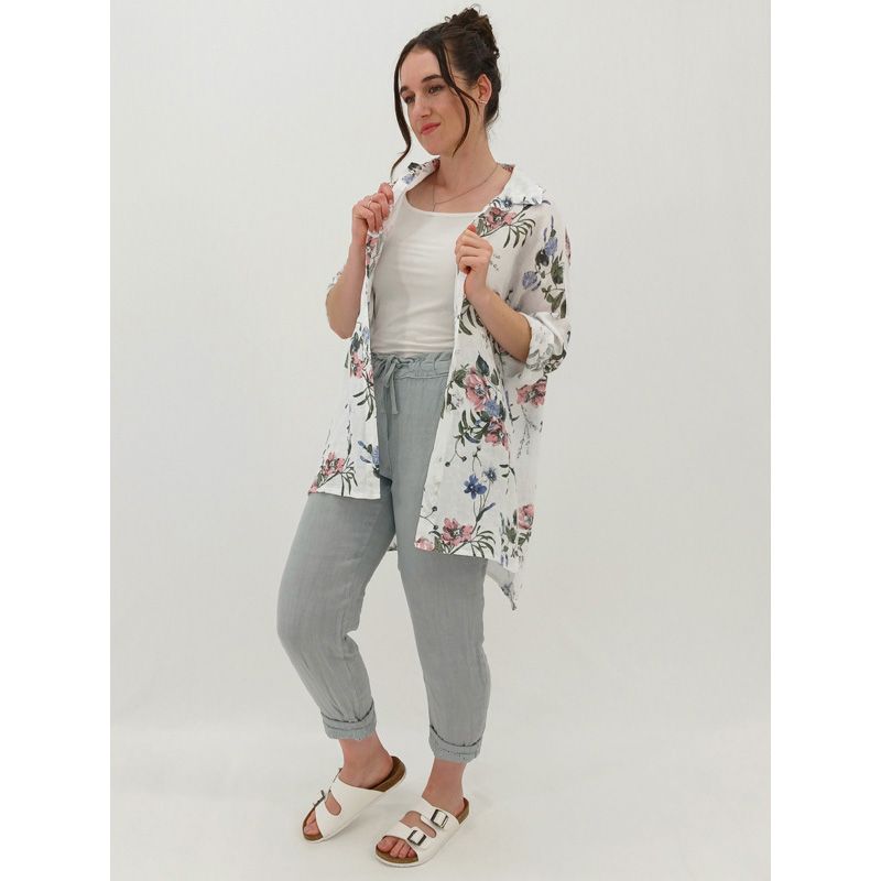 Alaia Oversized Shirt - Wildflower, Size: S/M, Colour: White