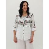 Matilda Shirt - Wildflower, Colour: White, Size: S/M