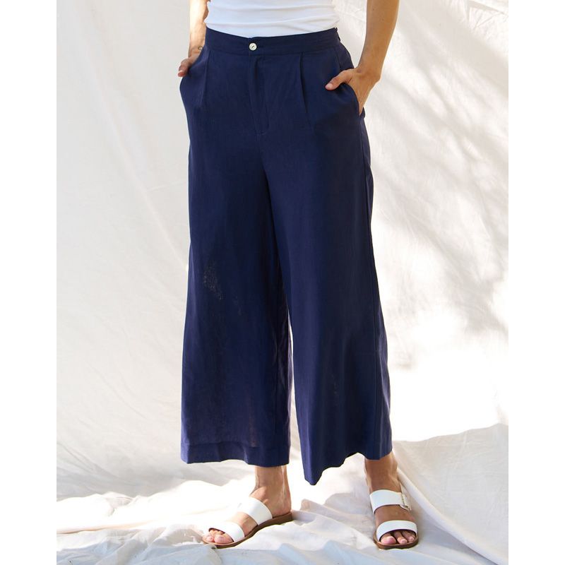 Aspen Palazzo Pant - Navy