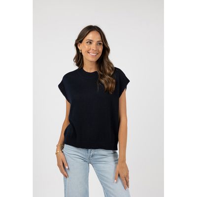 Aster Top - Navy