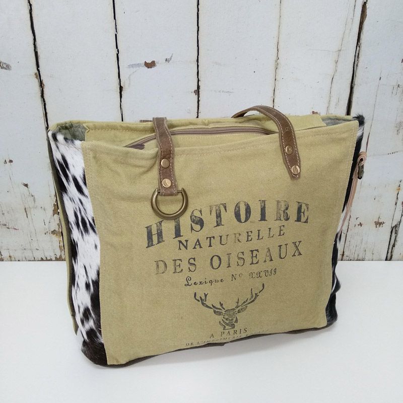 Lynda - Hide/Canvas - Tote Sm