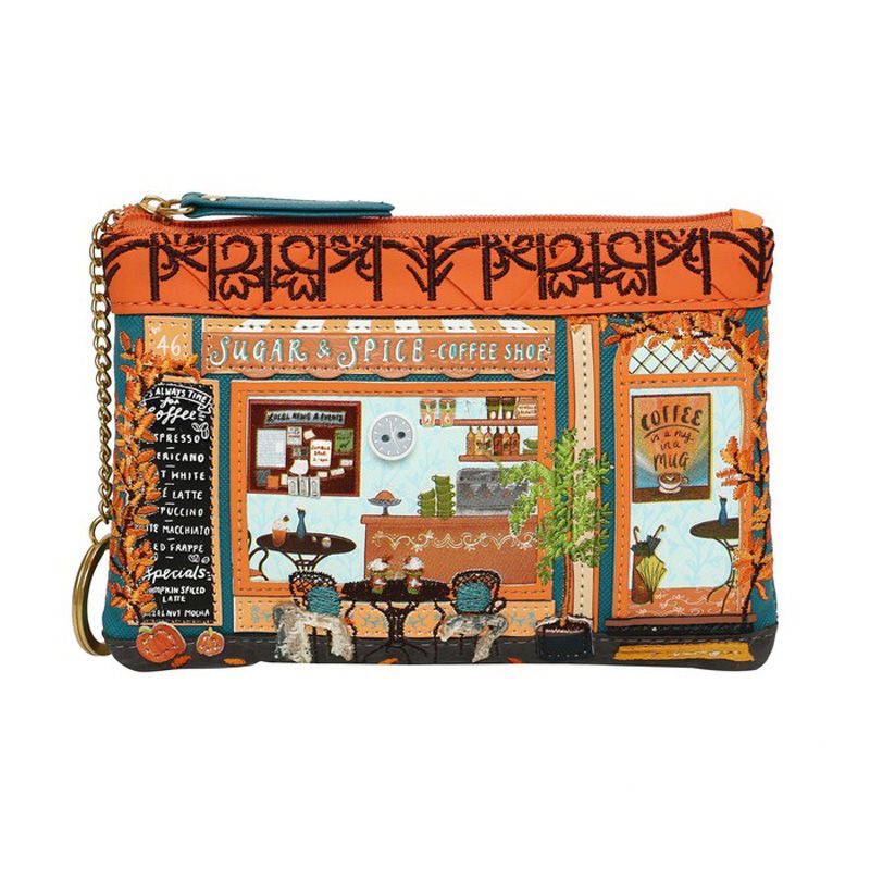 Zipper Coin Purse - Sugar &amp; Spice Coffee Shop