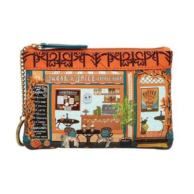 Zipper Coin Purse - Sugar &amp; Spice Coffee Shop