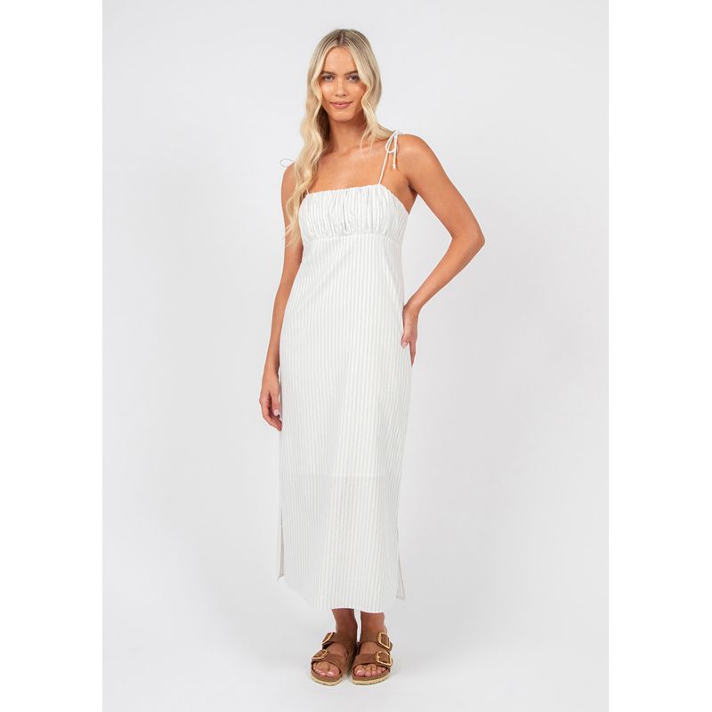 Runaway Dress - White/Blue