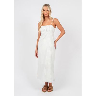 Runaway Dress - White/Blue